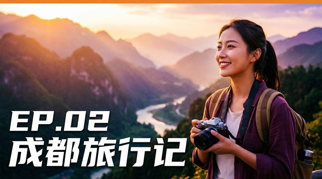 国产传媒 - 成都旅行记视频教程